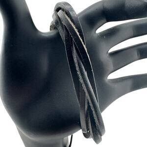 Blackout Braid Cuff: Double Black Anarchy Unleashed